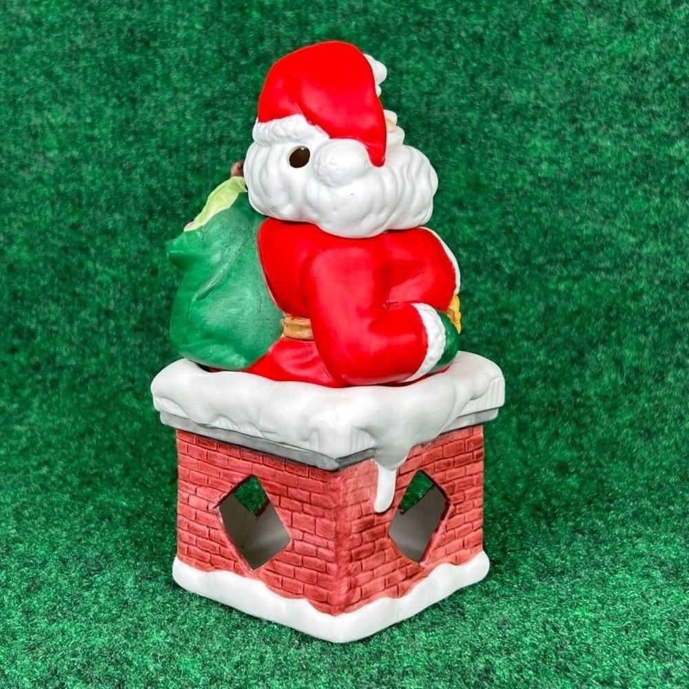 Montgomery Ward Porcelain Santa Potpourri Cooker With Candle Included Decoration - Picture 7 of 16
